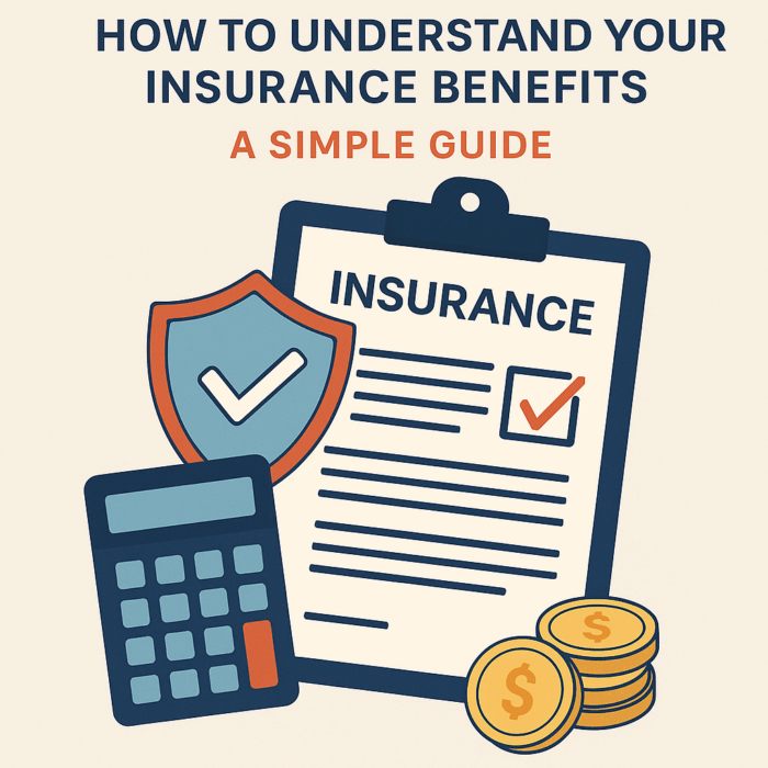 graphic that says "how to understand your insurance benefits"