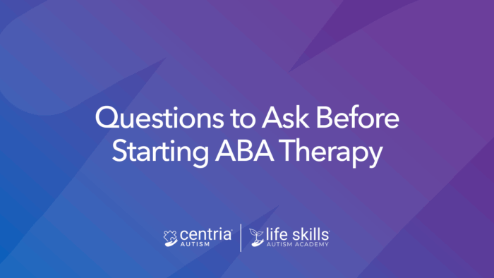 a graphic that says "Questions to Ask Before Starting ABA Therapy"