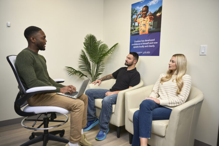 Two Parents Meeting with a BCBA
