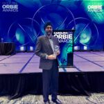 CIO Pawanjit Singh being awarded an orbie award