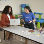 bcba and technician and child in a therapy session