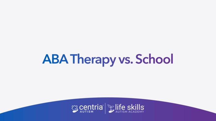 aba therapy vs school