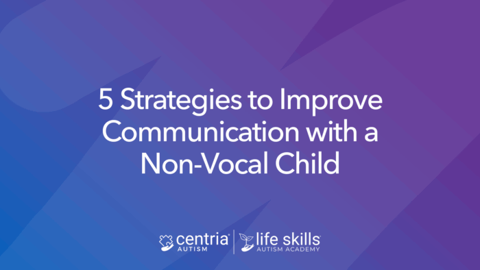 Graphic: 5 strategies to improve communication with a non vocal child