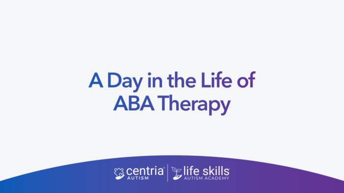 graphic that reads "a day in the life of aba therapy"