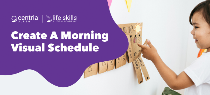 create a morning visual schedule